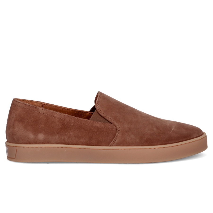 Manner SANGIORGIO Schlupfen | Bekk Herren-Slip-On-Mokassin Aus Braunem Wildleder