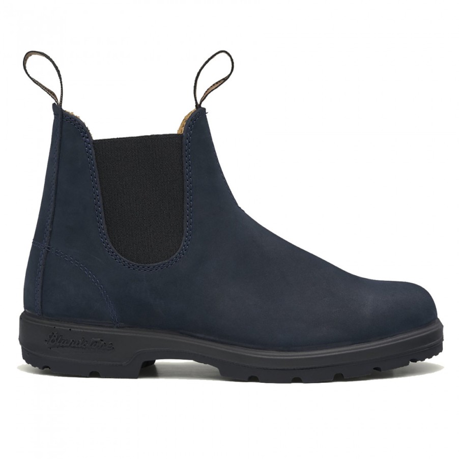 Frauen SANGIORGIO Stiefeletten | Blundstone 1940 Blue Navy Damen-Chelsea-Stiefel Aus Nubuk