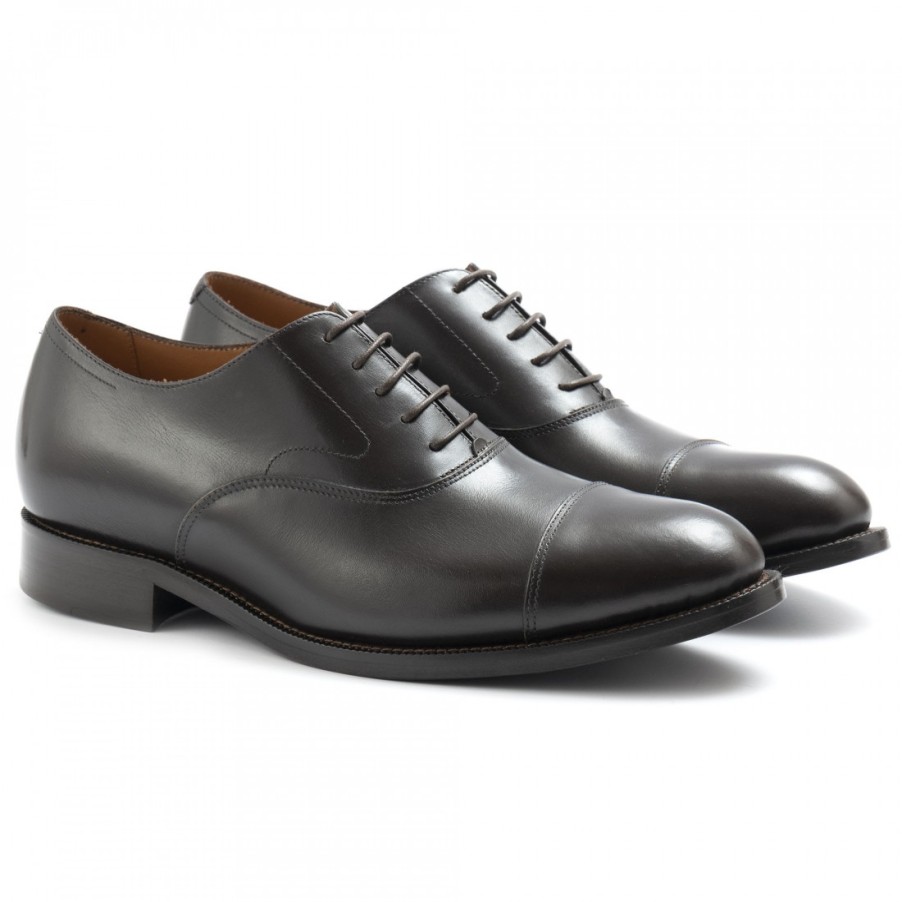 Manner SANGIORGIO Schnuren | Handgefertigte Braune Botti-Oxford-Herrenschuhe Mit Herausnehmbarem Fusbett