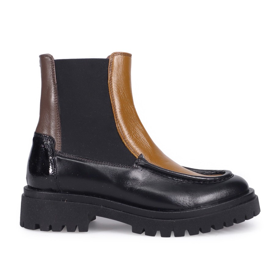 Frauen SANGIORGIO Stiefeletten | Chelsea Boot Le Bohemien Fur Damen Aus Mehrfarbigem Leder