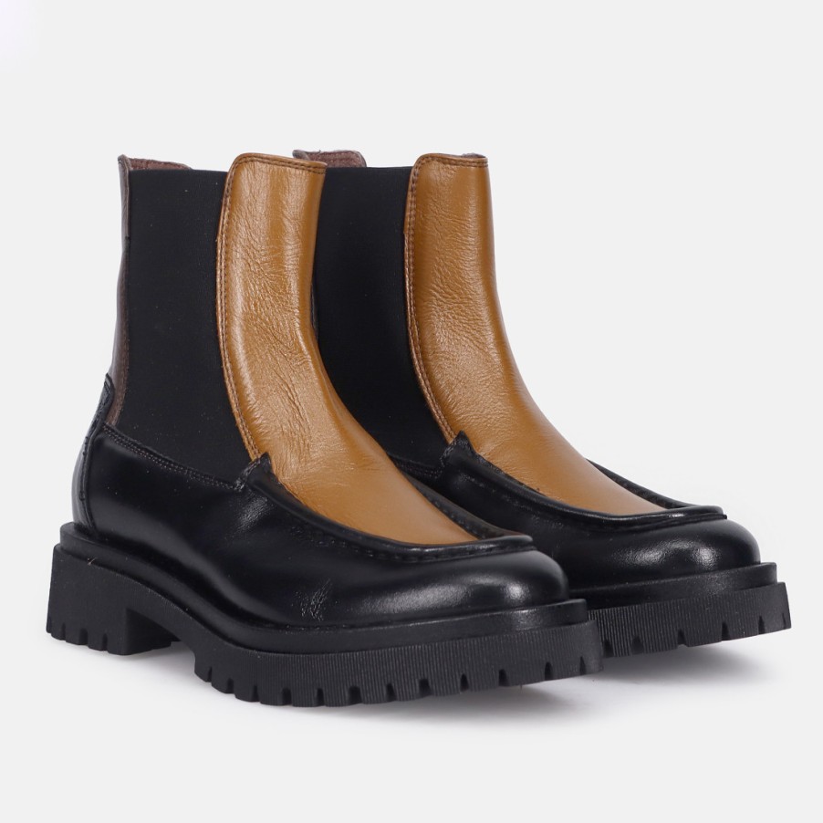 Frauen SANGIORGIO Stiefeletten | Chelsea Boot Le Bohemien Fur Damen Aus Mehrfarbigem Leder