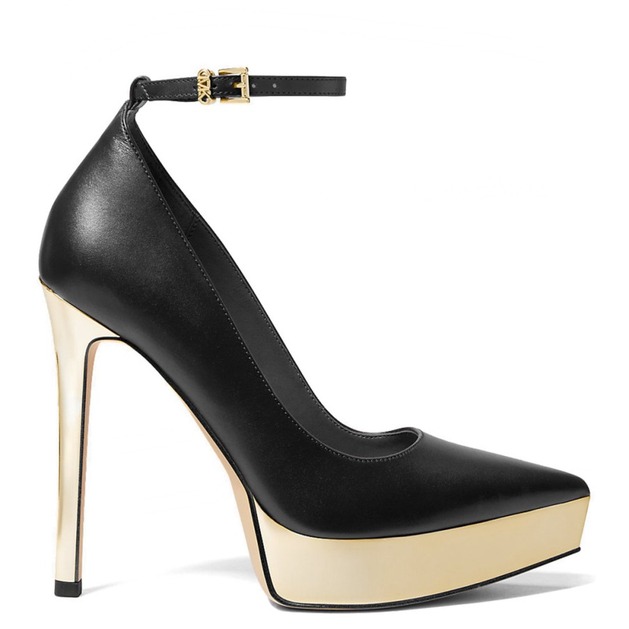 Frauen SANGIORGIO Pumps | Michael Kors Xenia Plateaupumps Aus Leder