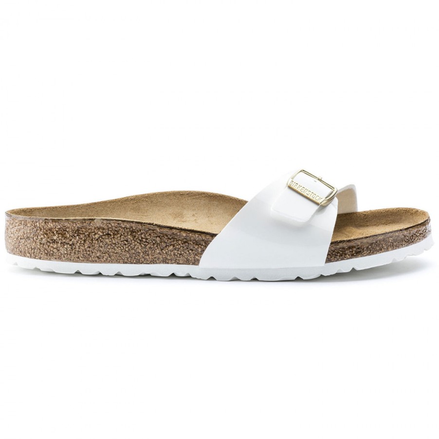 Frauen SANGIORGIO Sandalen | Birkenstock Madrid Damen Sandale Weis