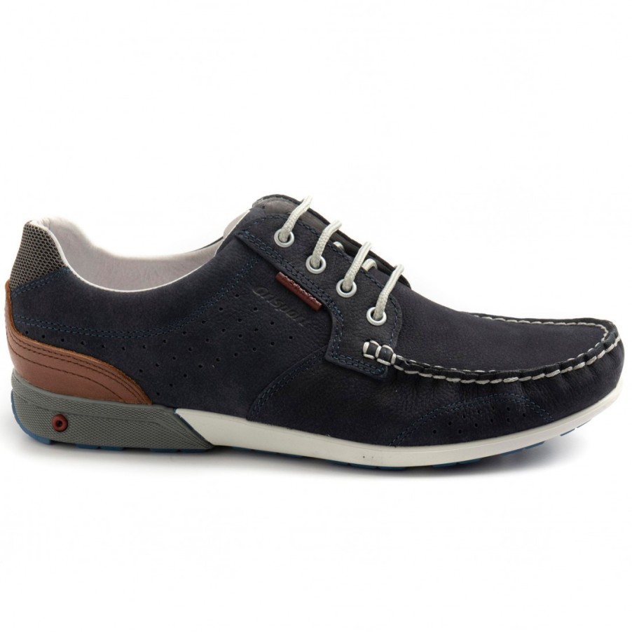 Manner SANGIORGIO Schnuren | Grisport 43209 Herren-Schnurschuh Aus Blauem Weichem Nubuk