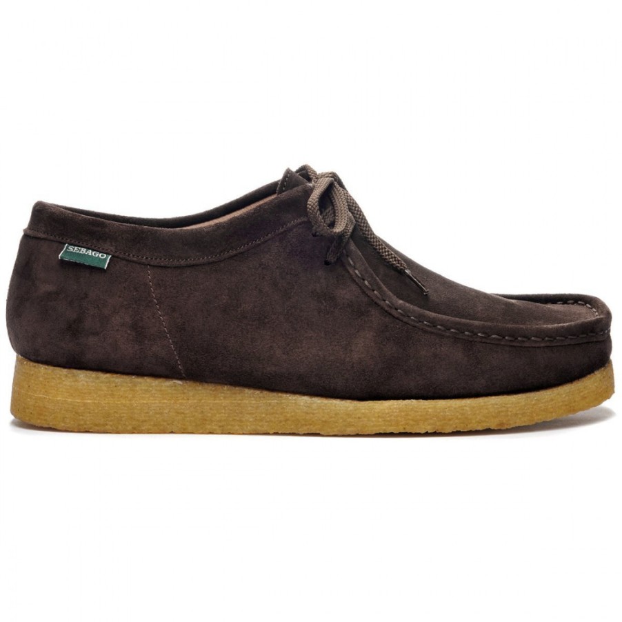 Manner SANGIORGIO Schnuren | Sebago Koala Brown Herrenschuh Aus Wildleder Mit Para-Sohle