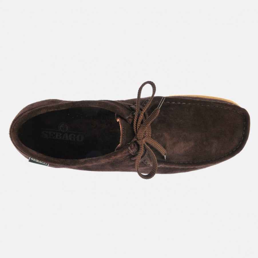 Manner SANGIORGIO Schnuren | Sebago Koala Brown Herrenschuh Aus Wildleder Mit Para-Sohle