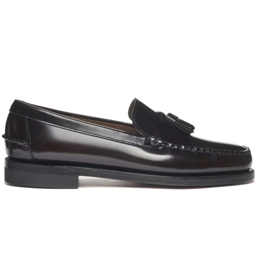 Manner SANGIORGIO Slipper | Sebago Classic Will Brauner Burgunder-Herren-Loafer Mit Quasten