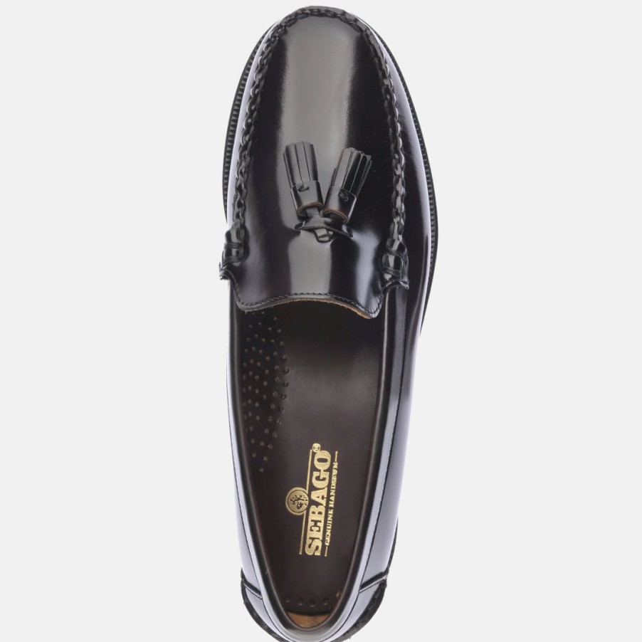 Manner SANGIORGIO Slipper | Sebago Classic Will Brauner Burgunder-Herren-Loafer Mit Quasten