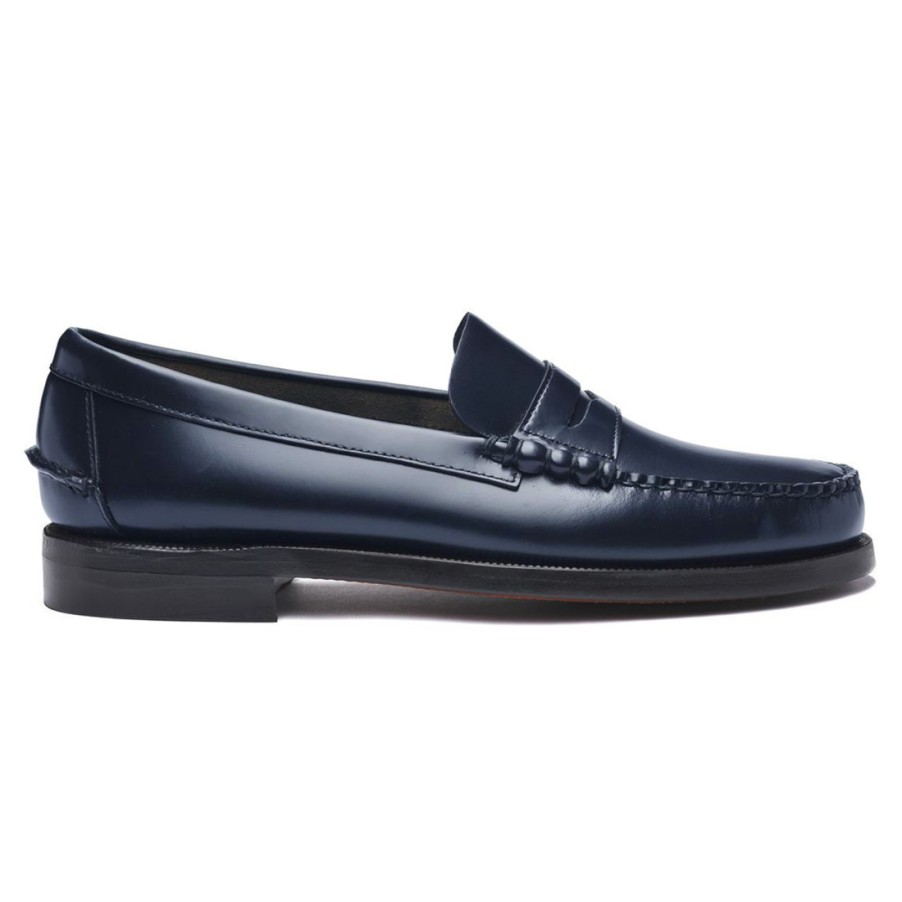 Frauen SANGIORGIO Slipper | Sebago Classic Dan Blue Damen-Mokassin Aus Leder