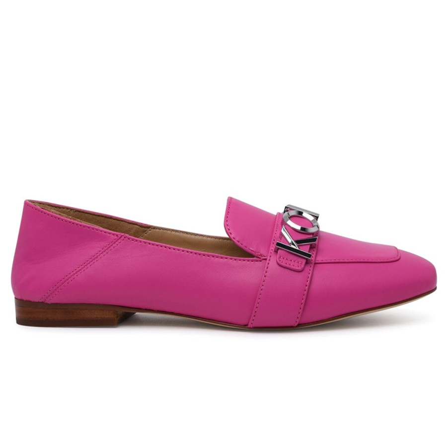 Frauen SANGIORGIO Slipper | Michael Kors Madelyn Mokassin Aus Fuchsiafarbenem Leder