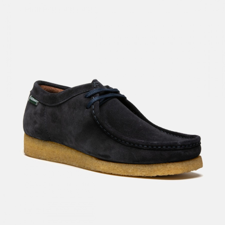 Manner SANGIORGIO Schnuren | Sebago Koala Blu Herrenschuh Aus Wildleder Mit Para-Sohle