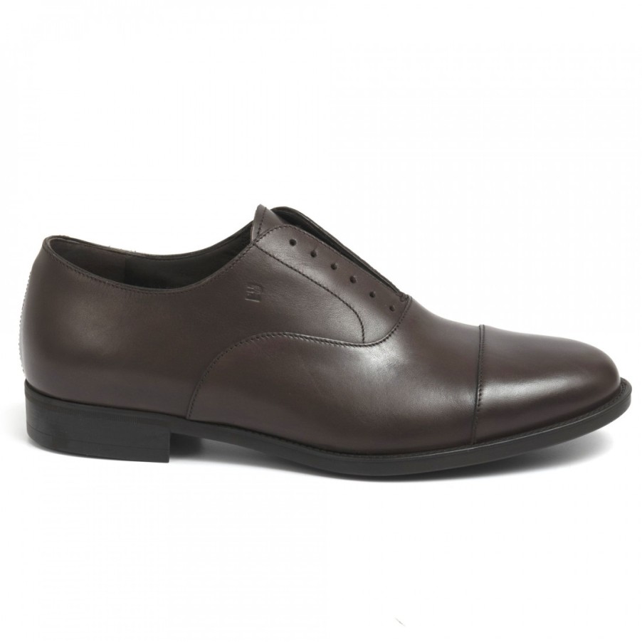 Manner SANGIORGIO Schnuren | Fratelli Rossetti Oxford-Schuhe Fur Herren Aus Braunem Leder