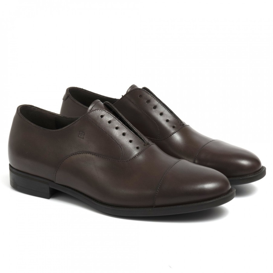 Manner SANGIORGIO Schnuren | Fratelli Rossetti Oxford-Schuhe Fur Herren Aus Braunem Leder