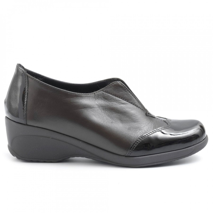 Frauen SANGIORGIO Schlupfen | Cinzia Soft Slip On Aus Braunem Leder Mit Gummizug