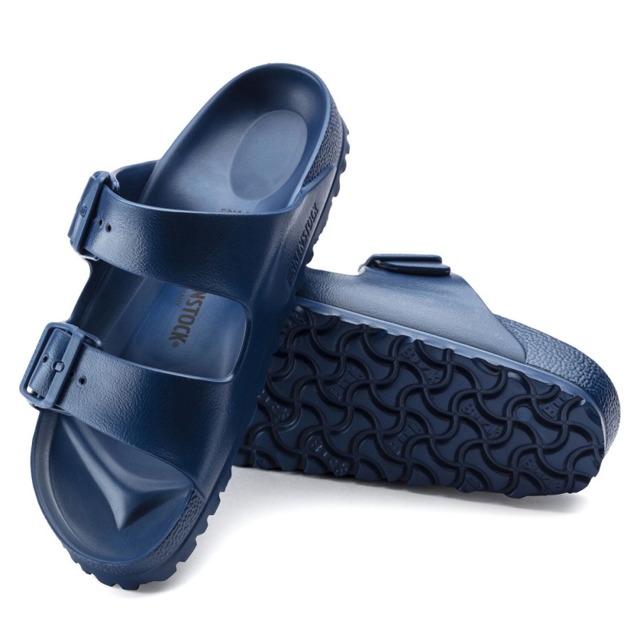 Manner SANGIORGIO Sandalen | Birkenstock Arizona Eva Blue Navy Slipper