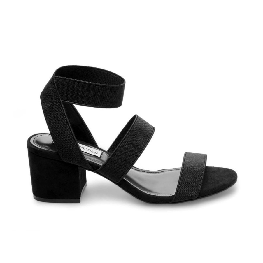 Frauen SANGIORGIO Sandalen | Steve Madden Isolate Sandale Mit Niedrigem Absatz In Schwarz