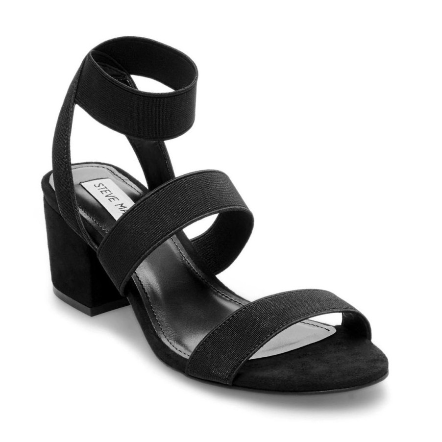 Frauen SANGIORGIO Sandalen | Steve Madden Isolate Sandale Mit Niedrigem Absatz In Schwarz