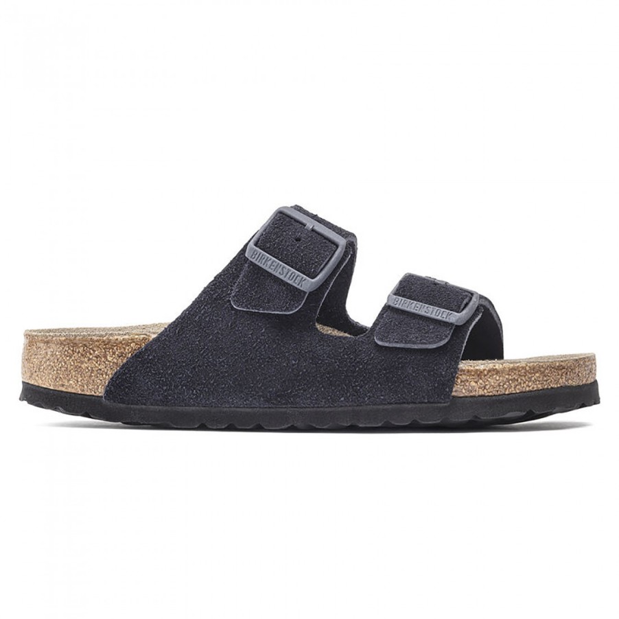 Manner SANGIORGIO Sandalen | Birkenstock Arizona Blu Wildledersandale Mit Weichem Fusbett