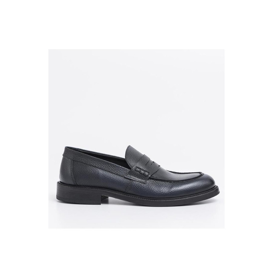 Manner SANGIORGIO Slipper | Loafer Aus Vollnarbenleder