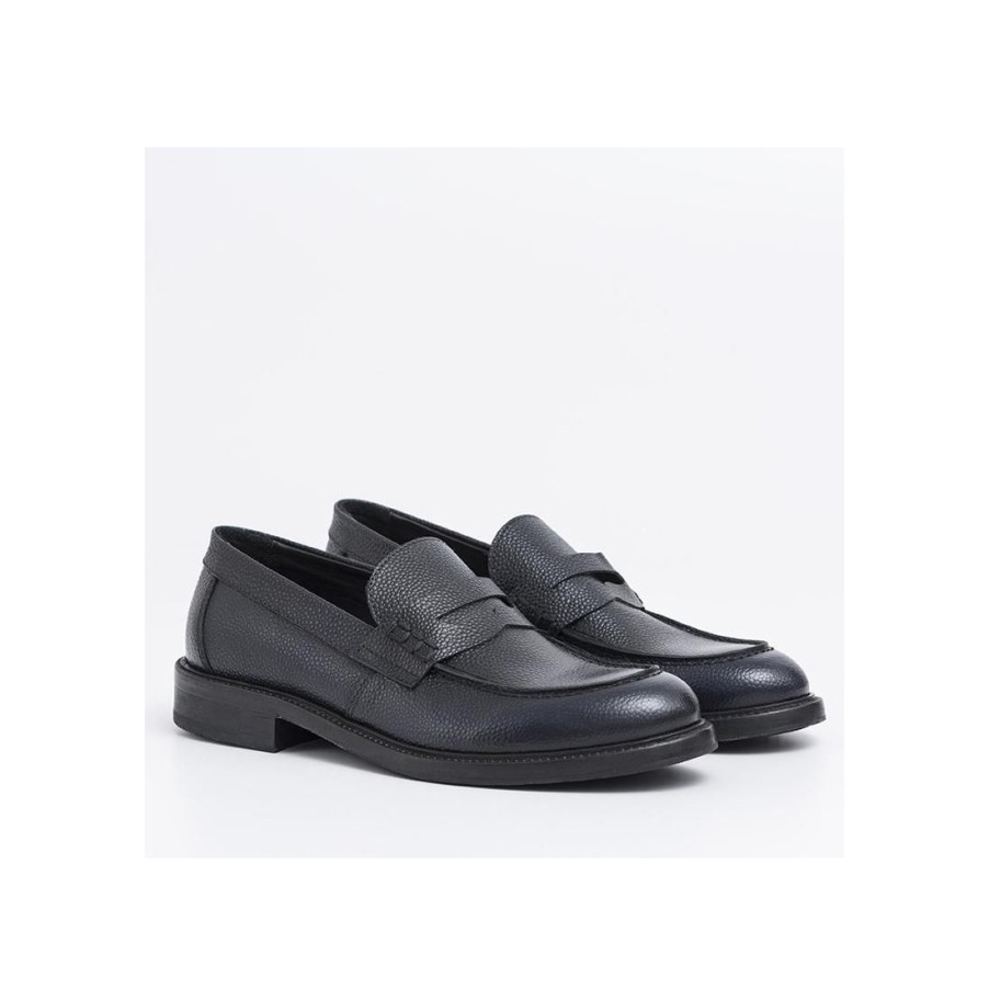 Manner SANGIORGIO Slipper | Loafer Aus Vollnarbenleder