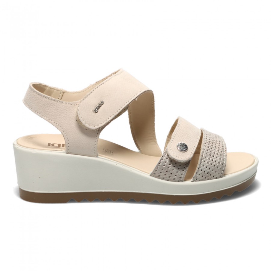 Frauen SANGIORGIO Sandalen | Igi&Co Calypso Damensandale Aus Puderrosa Leder