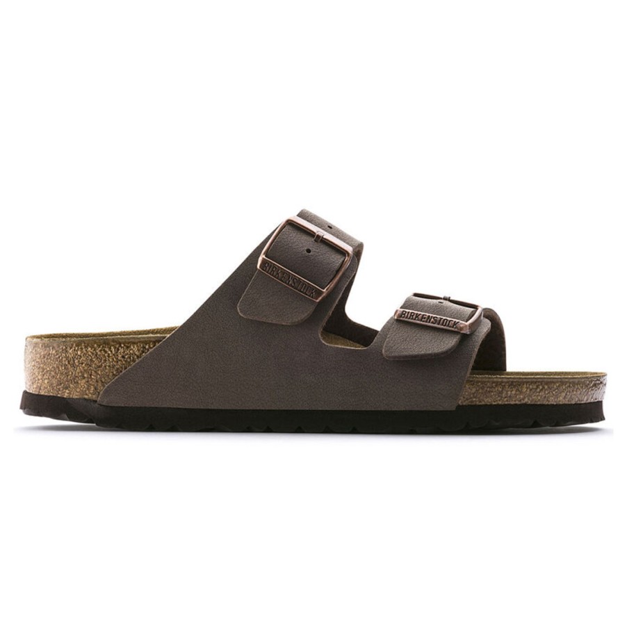 Frauen SANGIORGIO Sandalen | Birkenstock Arizona Mocca Birko-Flor Damen Slipper