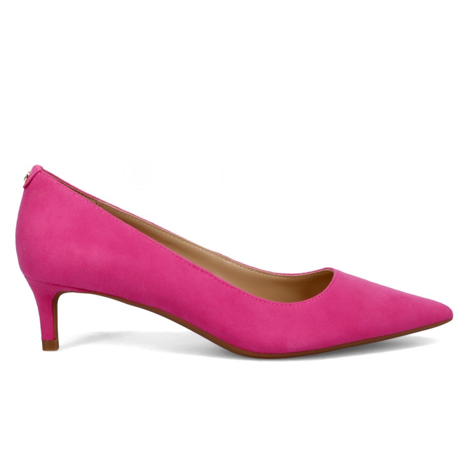 Frauen SANGIORGIO Pumps | Michael Kors Alina Flex Kitten Fuchsia Wildleder Mit Niedrigem Absatz