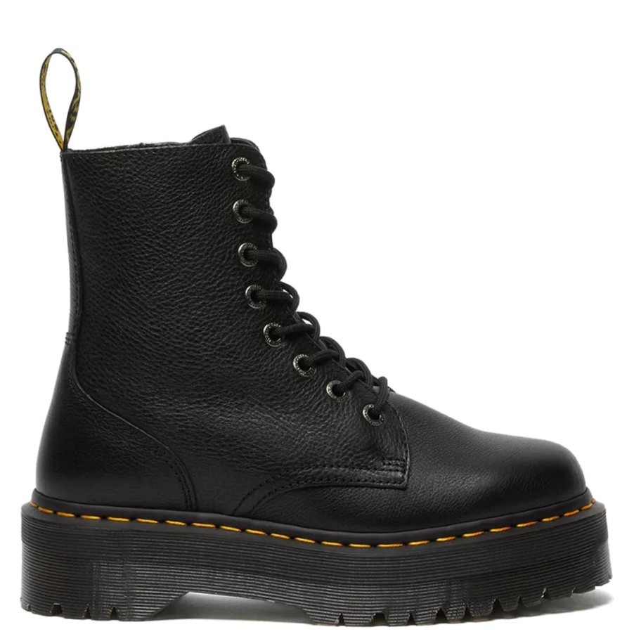 Frauen SANGIORGIO Militarstiefel | Dr. Martens Jadon Iii Pisa Plateaustiefelette Aus Schwarzem Leder