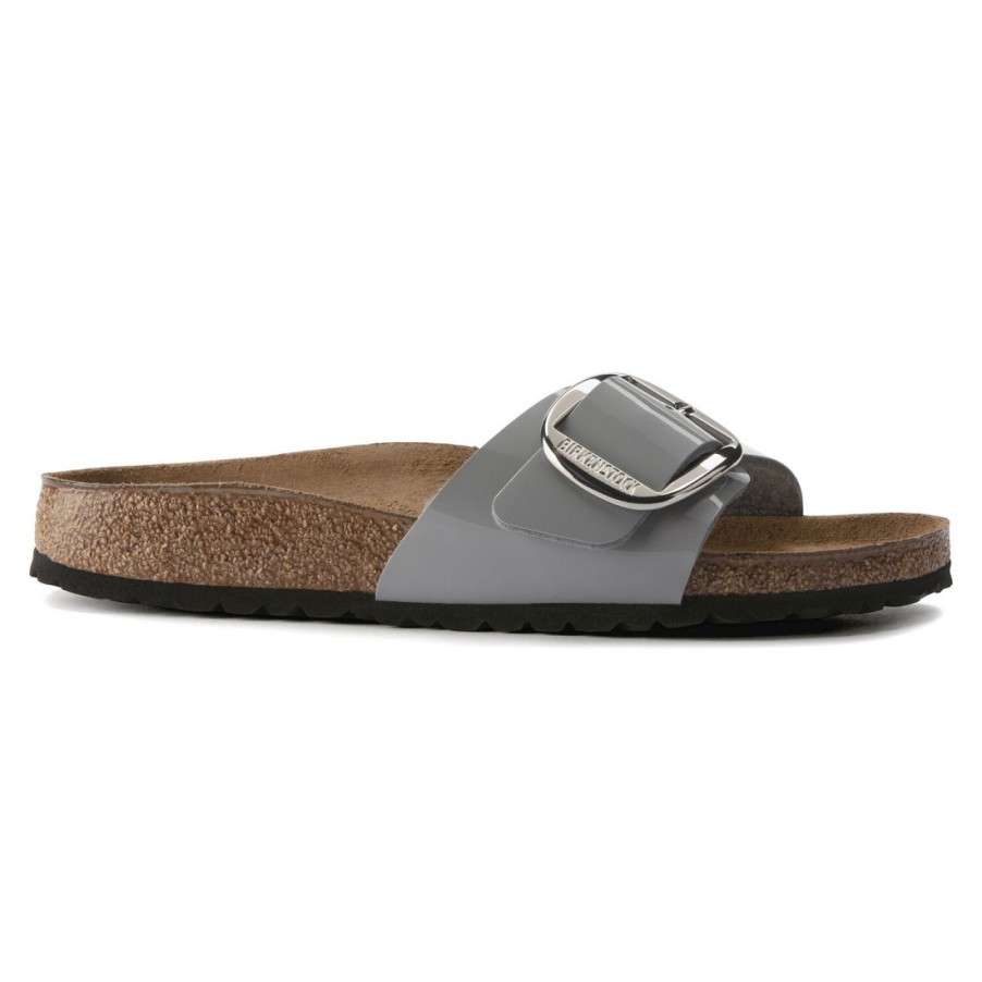 Frauen SANGIORGIO Sandalen | Birkenstock Madrid Big Buckle Birko-Flor Lacklegierung