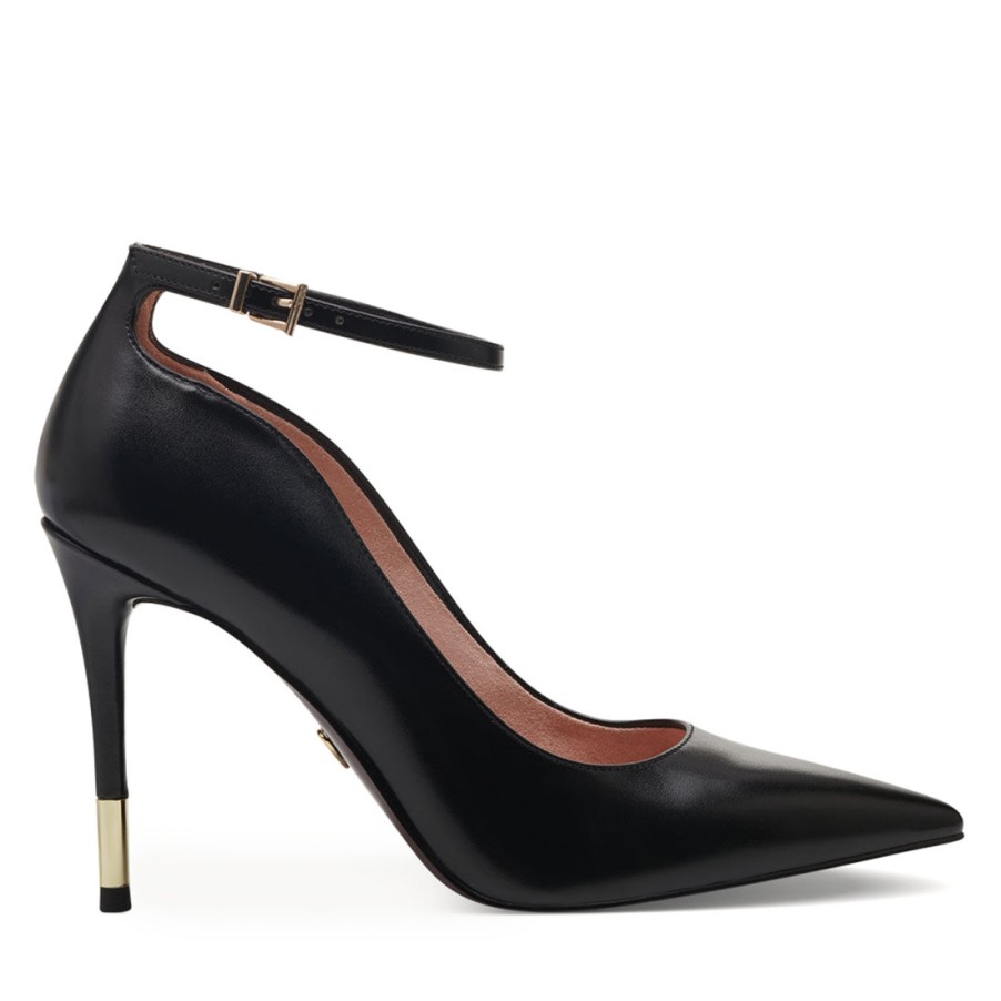 Frauen SANGIORGIO Pumps | Schwarze Tamaris Pumps Mit Stilettoabsatz Und Riemchen