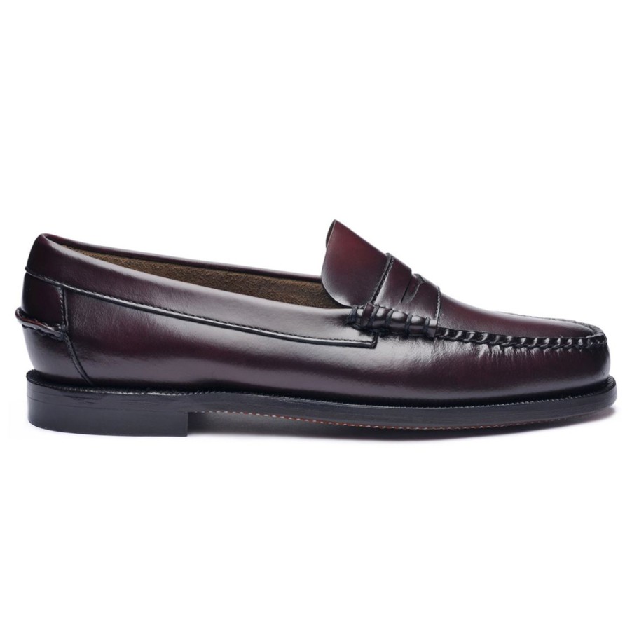 Frauen SANGIORGIO Slipper | Sebago Classic Dan Burgunder Damen-Mokassin Aus Leder