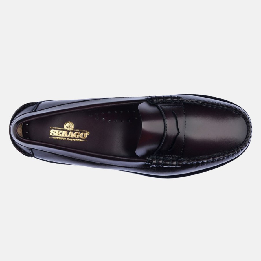 Frauen SANGIORGIO Slipper | Sebago Classic Dan Burgunder Damen-Mokassin Aus Leder