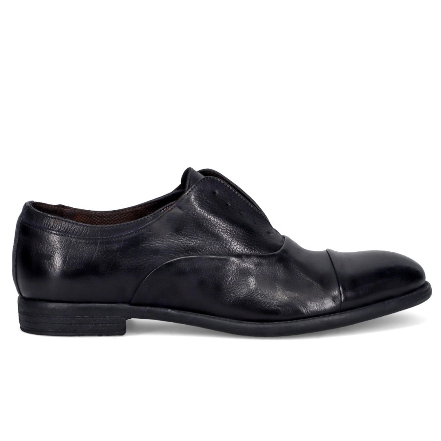 Manner SANGIORGIO Schnuren | Pawelk'S Schnur- Oder Slip-On-Schuh Aus Schwarzem, Weichem Leder