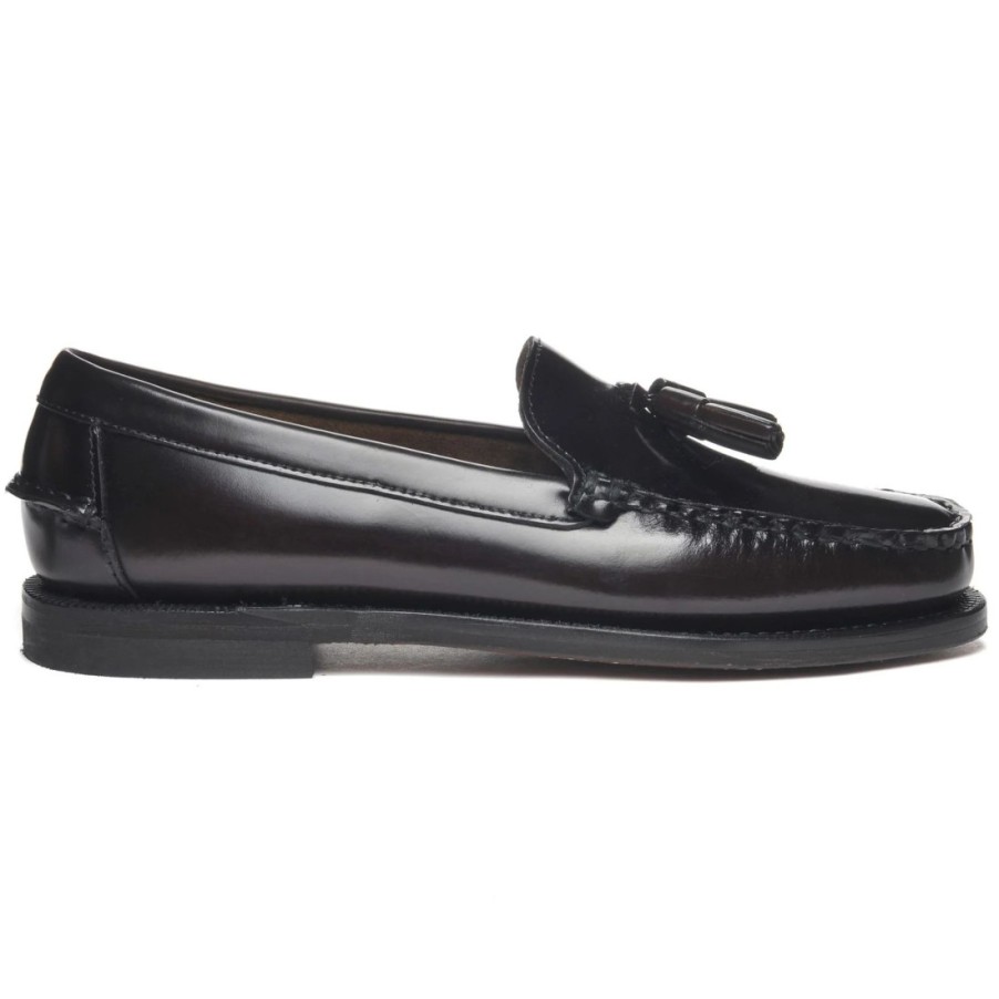 Frauen SANGIORGIO Slipper | Sebago Classic Will Brown Burgunder Mokassin Mit Quasten