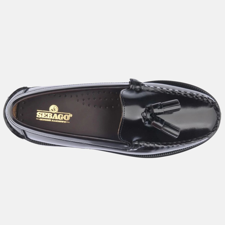 Frauen SANGIORGIO Slipper | Sebago Classic Will Brown Burgunder Mokassin Mit Quasten