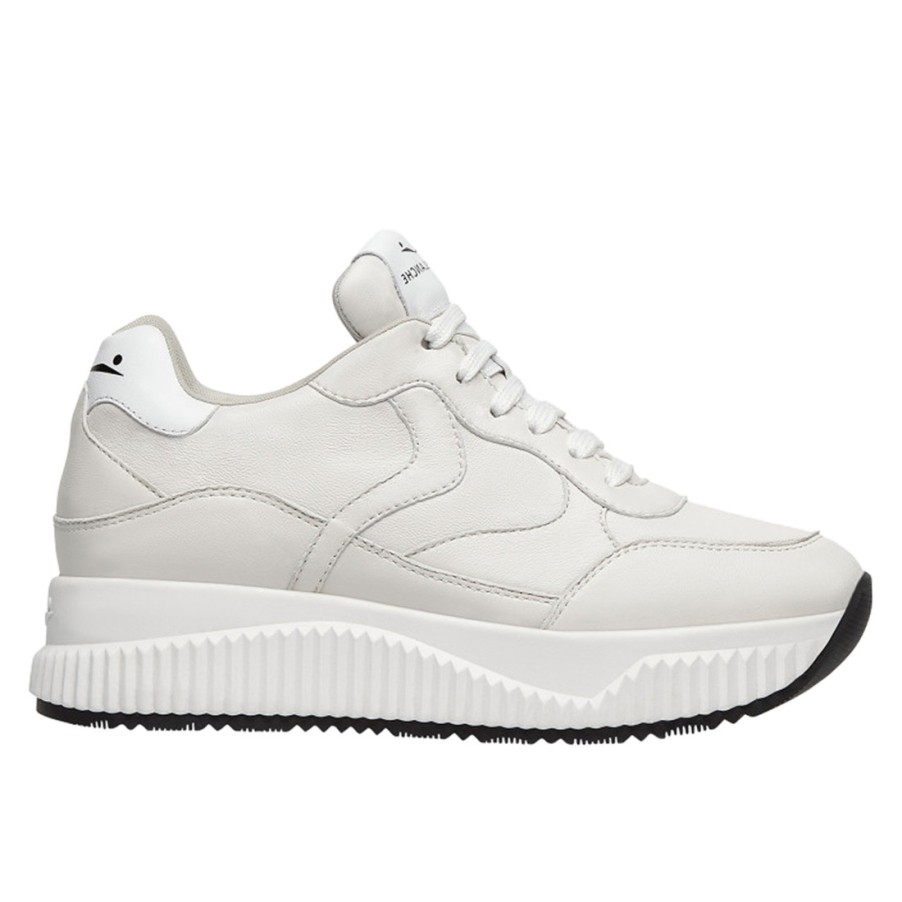 Frauen SANGIORGIO Turnschuhe | Voile Blanche Jinnie Damen-Sneaker Aus Eisleder