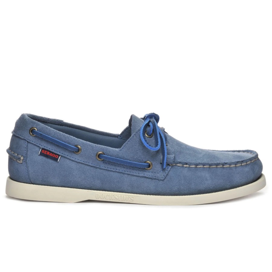 Manner SANGIORGIO Slipper | Sebago Portland Flesh Out Indigo Bootsschuhe Aus Wildleder