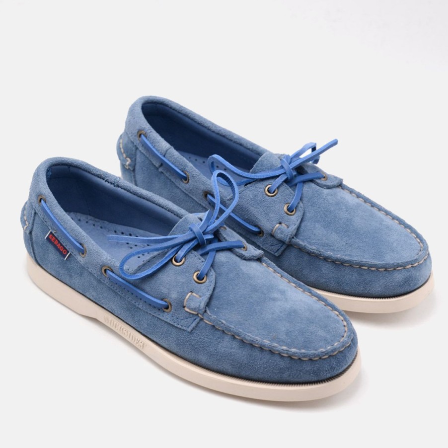 Manner SANGIORGIO Slipper | Sebago Portland Flesh Out Indigo Bootsschuhe Aus Wildleder