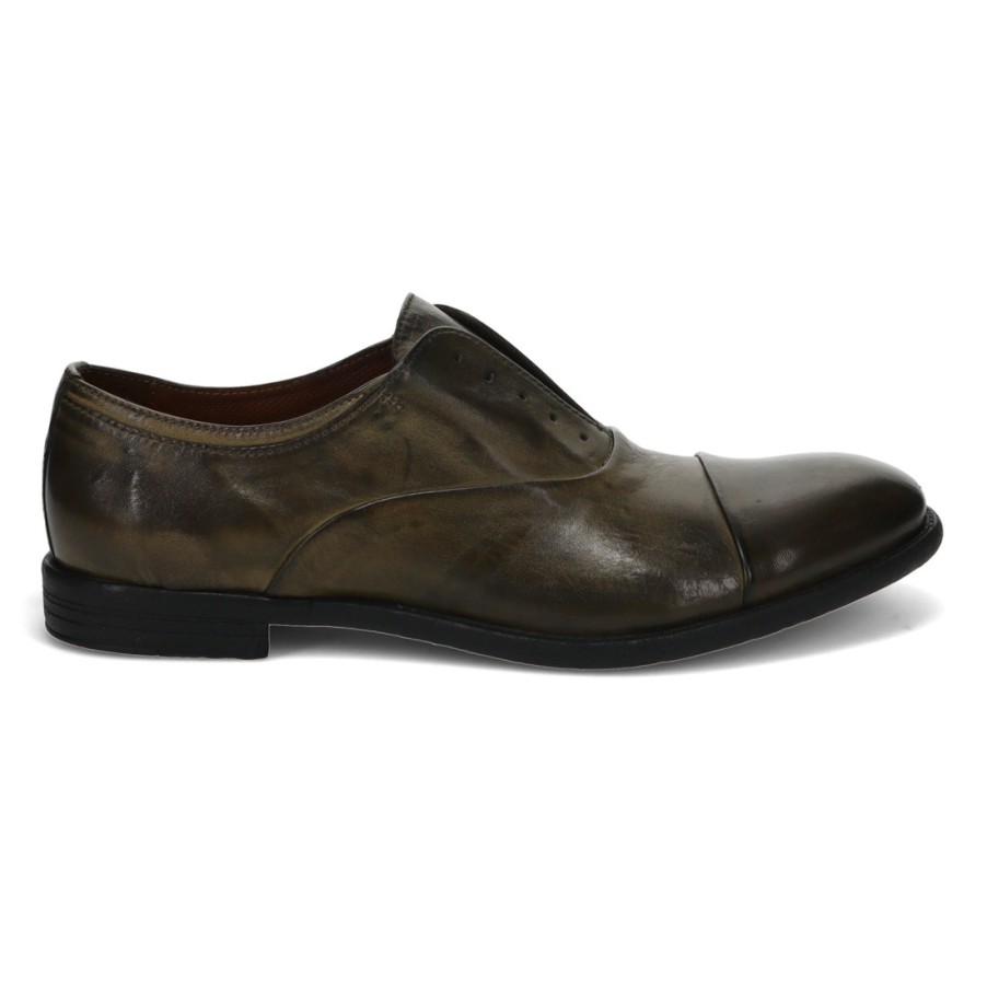 Manner SANGIORGIO Schnuren | Pawelk'S Schnur- Und Slip-On-Schuh Aus Militargrunem Leder