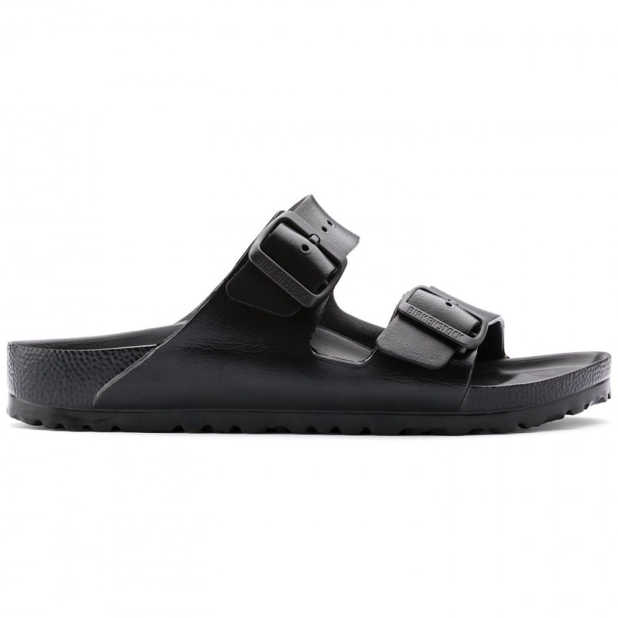 Frauen SANGIORGIO Sandalen | Schwarzer Birkenstock Arizona Eva Slipper Mit Schmaler Passform