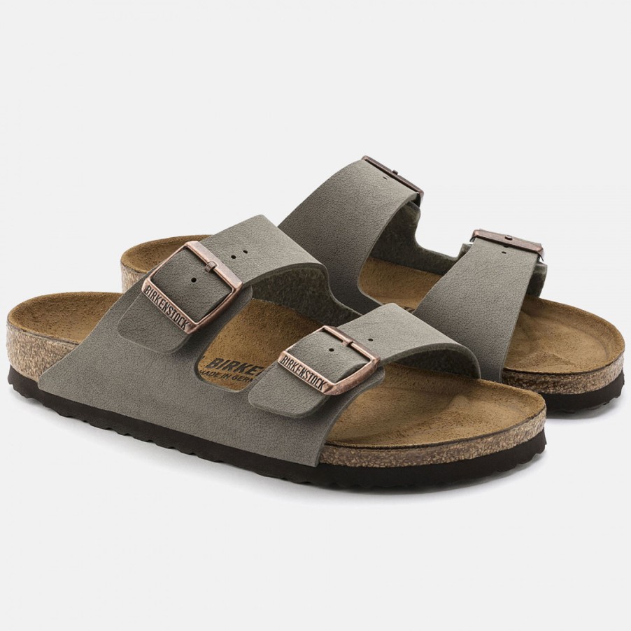 Manner SANGIORGIO Sandalen | Birkenstock Arizona Stone Birko-Flor Herren Sandale