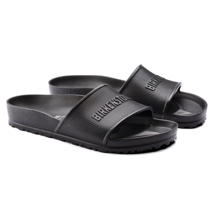 Manner SANGIORGIO Sandalen | Birkenstock Barbados Schwarzer Eva-Slipper