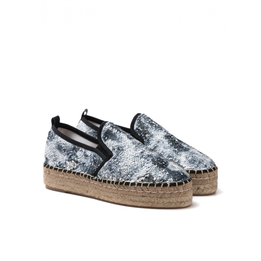 Frauen SANGIORGIO Schlupfen | Espadrillas Mit Pailletten