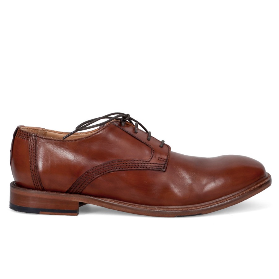 Manner SANGIORGIO Schnuren | Jp/David Handgefertigter Herren-Derby-Schuh Aus Hellbraunem Leder