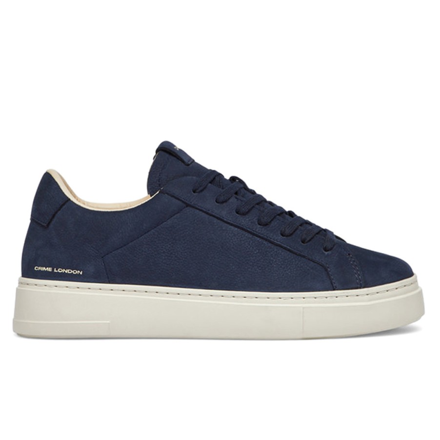 Manner SANGIORGIO Turnschuhe | Crime London Extralight Marineblauer Nubuk-Herren-Sneaker