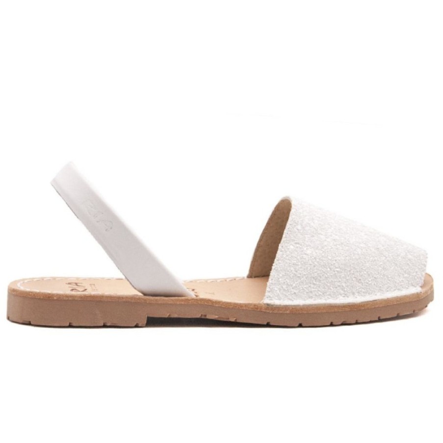 Frauen SANGIORGIO Sandalen | Ria Menorca 21224 Weise Glitzer-Sandalen Fur Damen