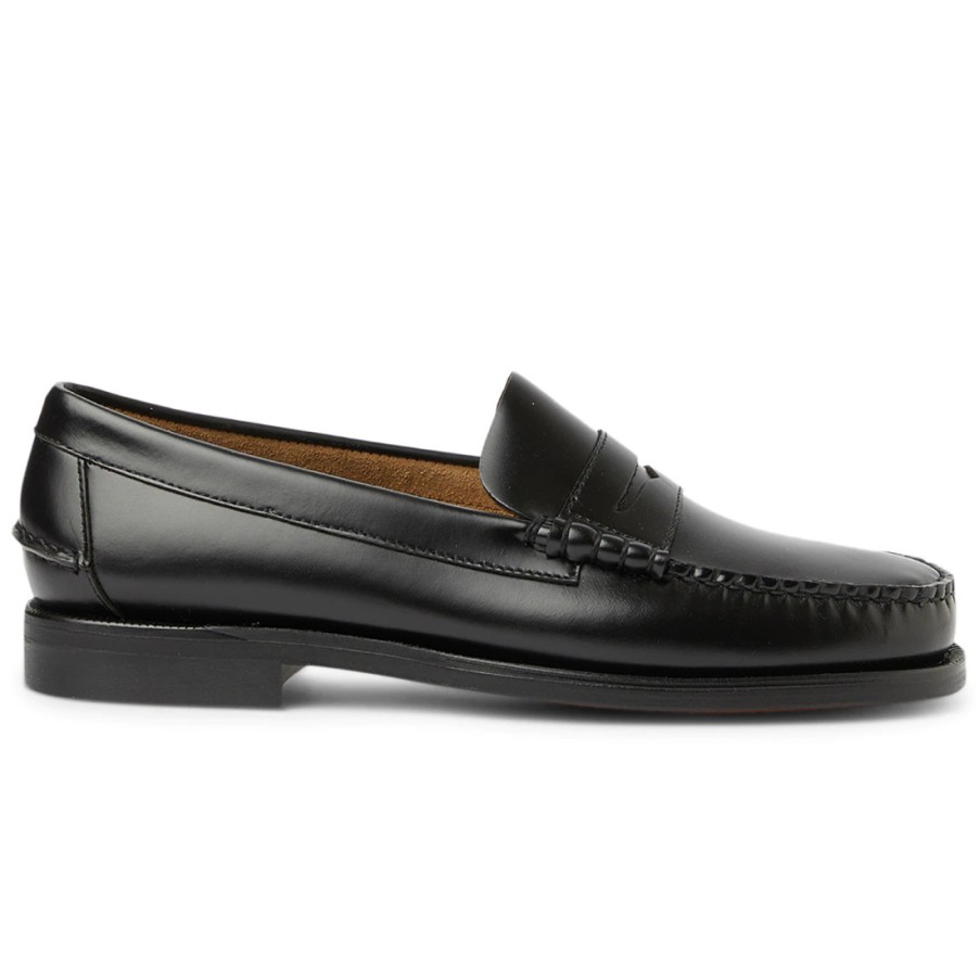 Manner SANGIORGIO Slipper | Sebago Classic Dan Black Penny Loafer Beefroll