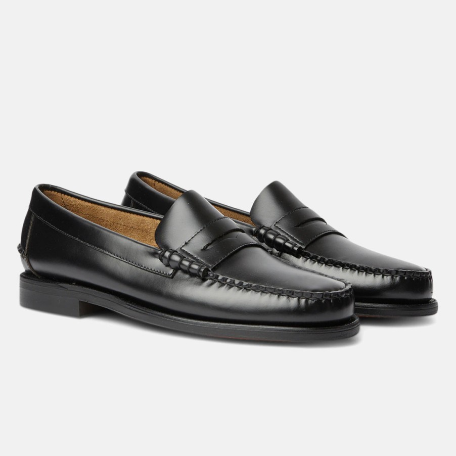 Manner SANGIORGIO Slipper | Sebago Classic Dan Black Penny Loafer Beefroll